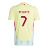 Original Fußballtrikot Spanien Alvaro Morata 7 Auswärtstrikot EURO 2024 Für Herren